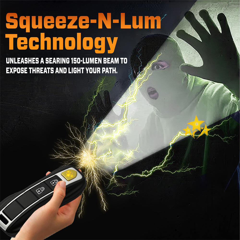 💥 2025 Mega Sale 70% OFF ️🔥 VOLTAX V57 Hi-Tech Stun Flashlight Car Key ⚡ Smart Defense - Stay Safe